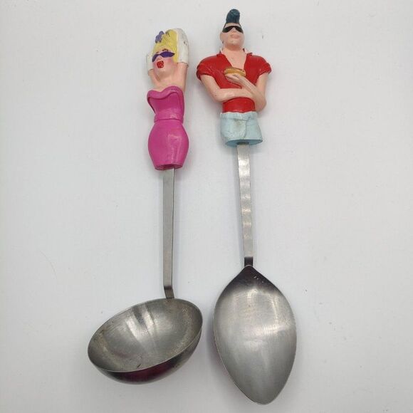 Vintage Serving Utensils Decorative 50s Style MCM Kitchen Decor  Figurines Rare - Picture 4 of 9